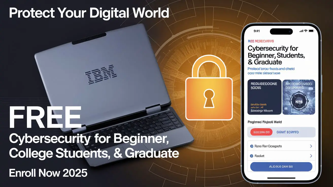 IBM Free Course Cybersecurity For Beginner, College Students, & Graduate Protect Your Digital World Enroll Now 2025