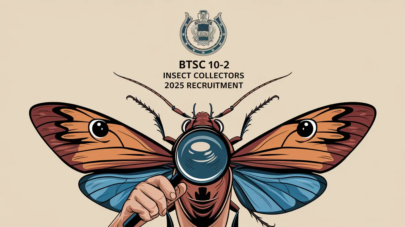 Recruitment for Bihar BTSC 10+2 Insect Collectors 2025 Apply online for positions 53