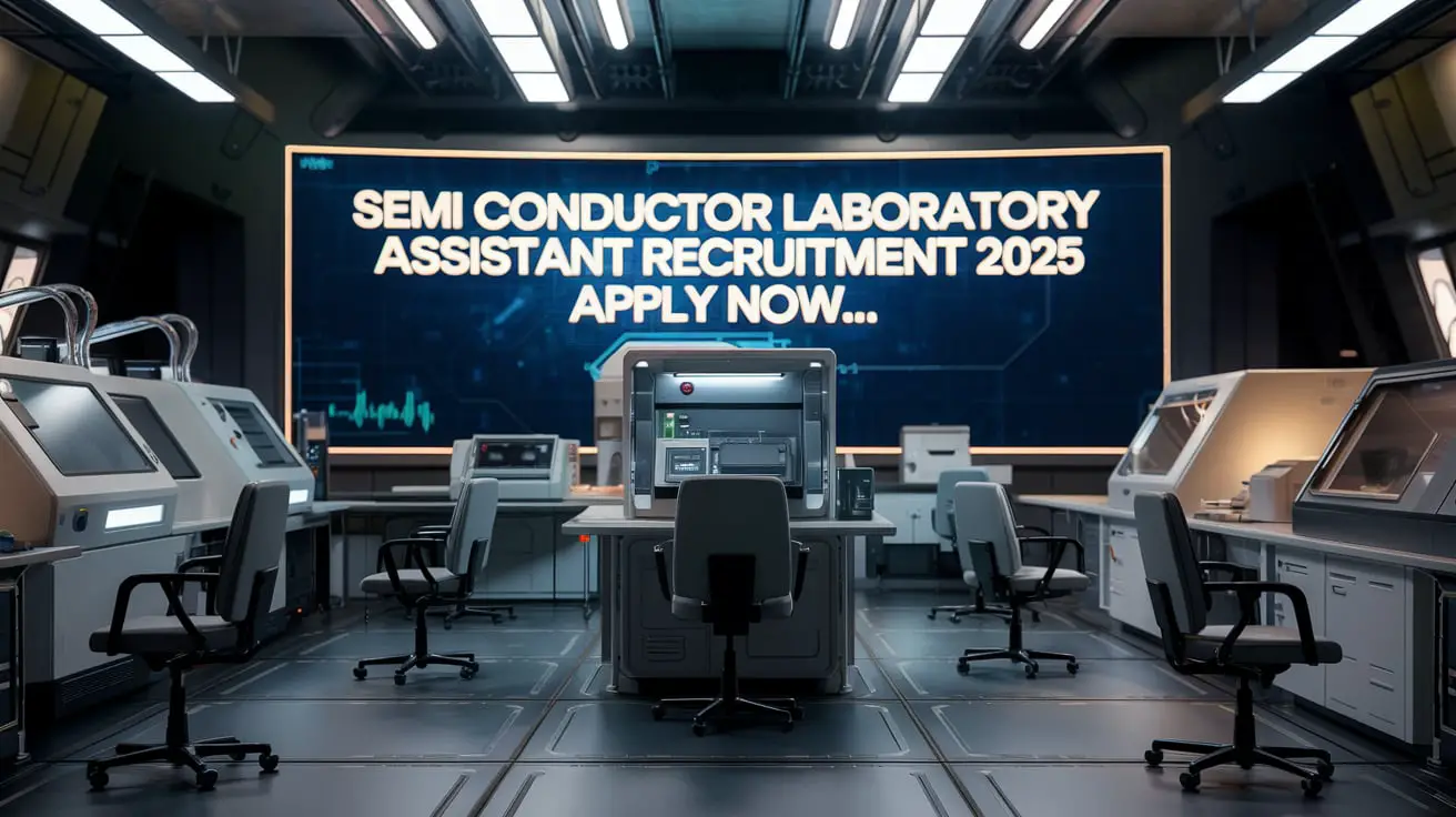 Semi Conductor Laboratory Assistant Recruitment 2025 Out, Apply Now…