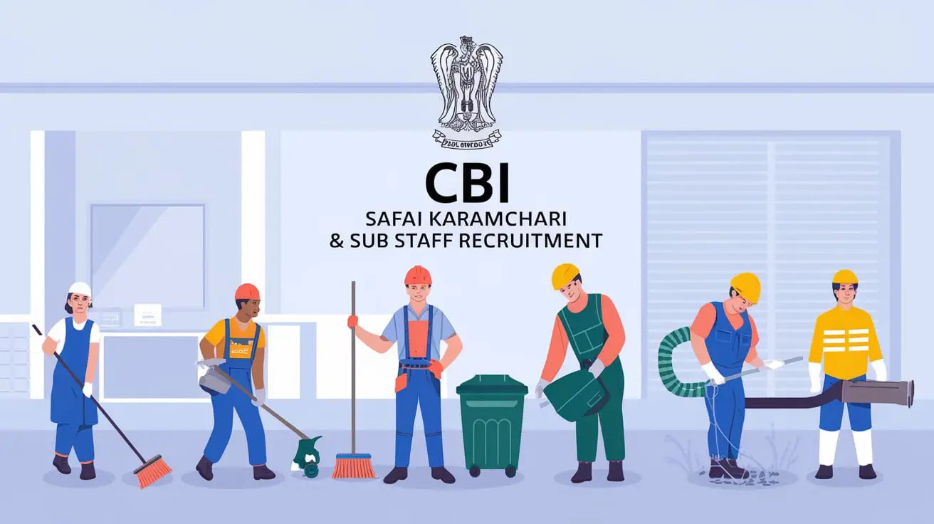 CBI Safai Karamchari & Sub Staff Recruitment Use the Application Fee Refund Form 2025 for 484 Posts