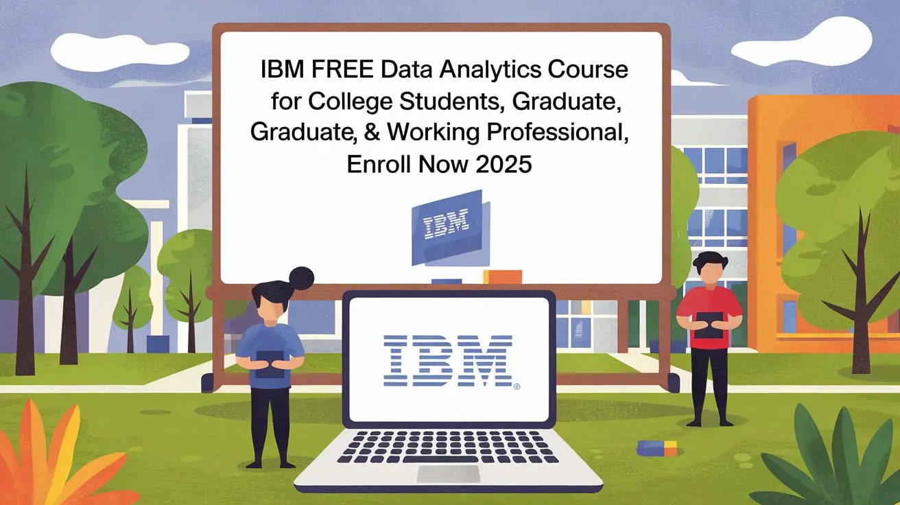 IBM Free Data Analytics Course For College Students, Graduate, & Working Professional, Enroll Now 2025