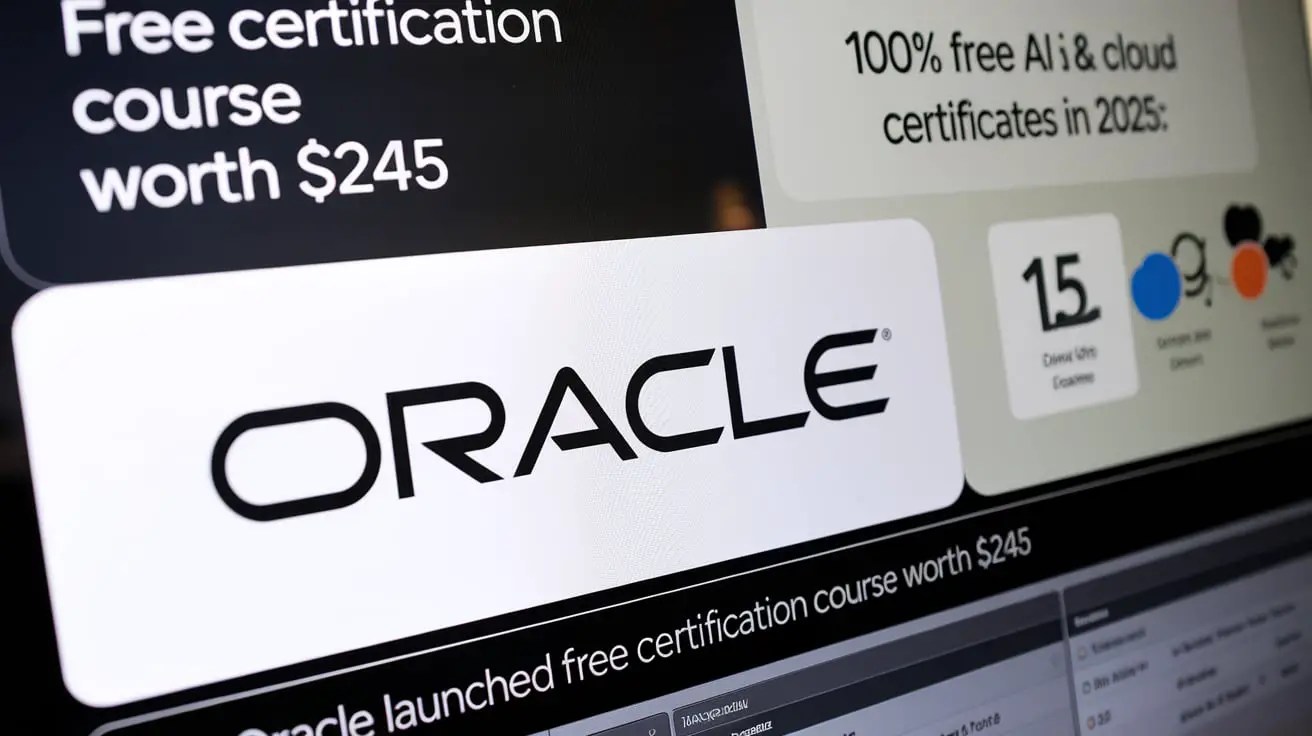 ORACLE Launched Free Certification Course worth $245 | 100% Free AI & Cloud Certificates in 2025