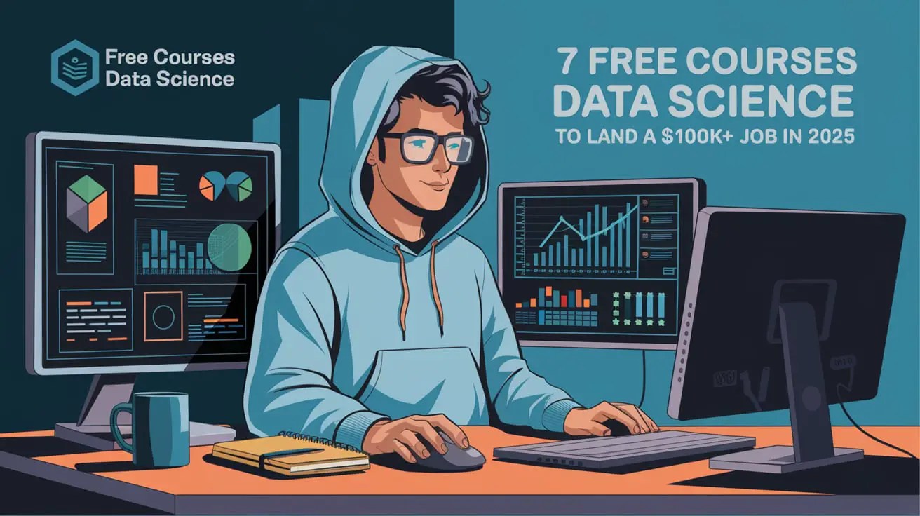 7 Free Courses Data Science to Land a $100K+ Job in 2025