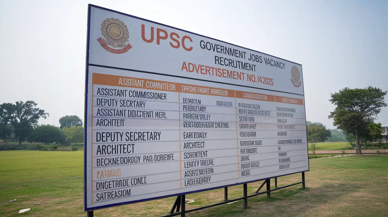 UPSC Government Jobs Vacancy Recruitment Advertisement No. 04/2025