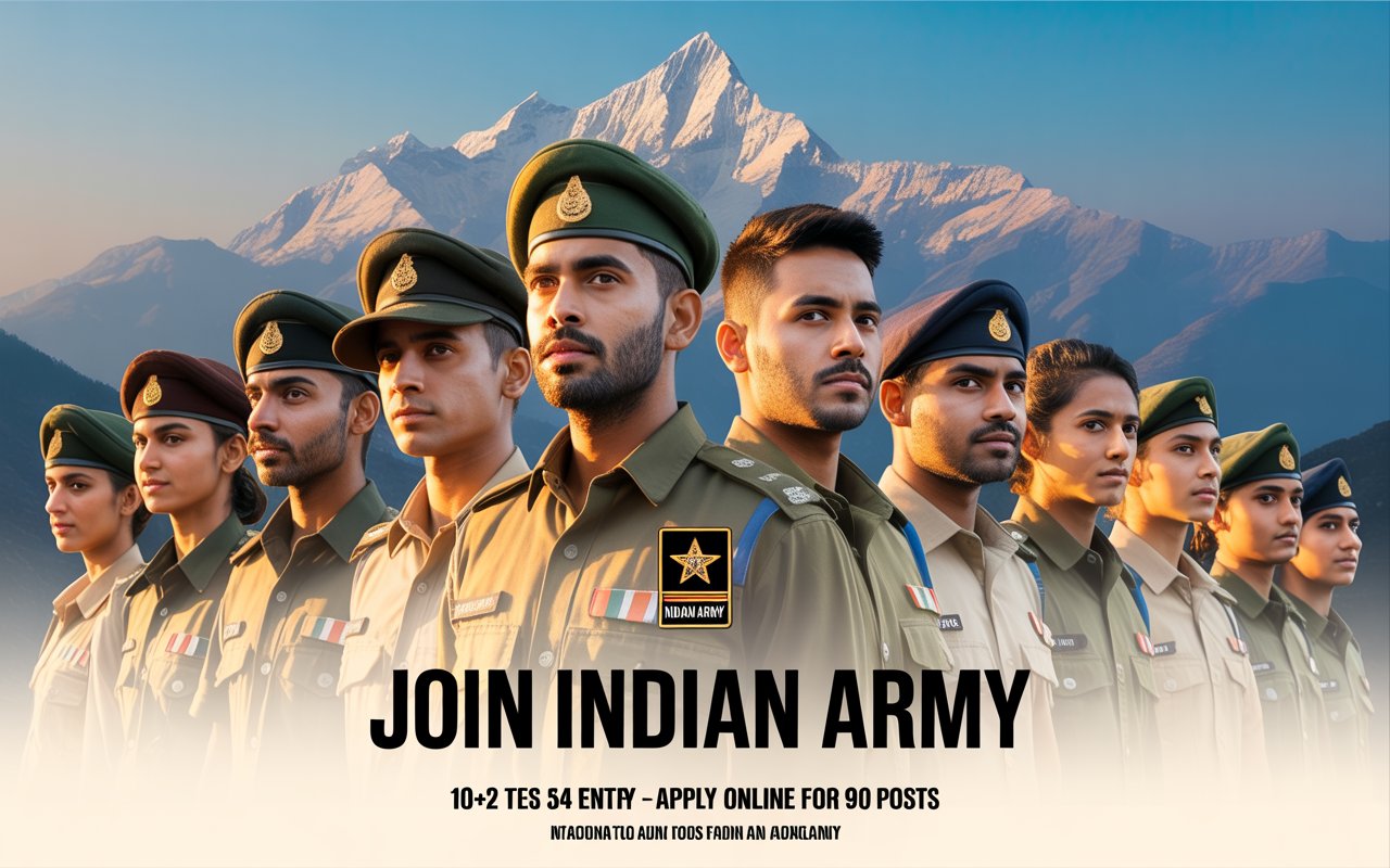 Join Indian Army 10+2 TES 54 Entry Apply Online for 90 Post