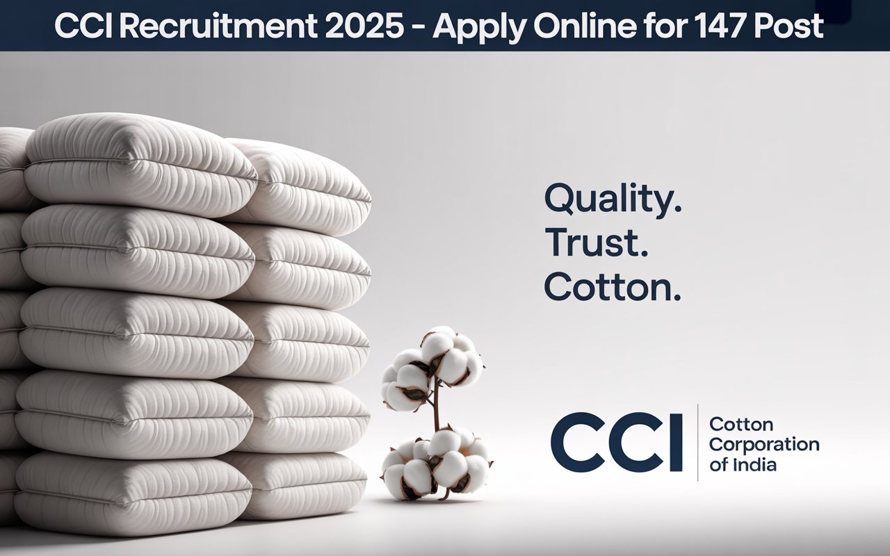 Cotton Corporation of India (CCI) Recruitment 2025 – Apply Online for 147 Post