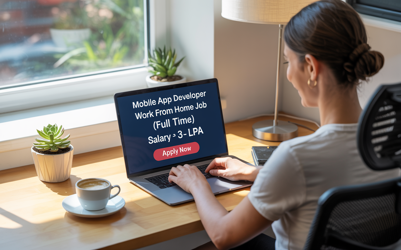 Mobile App Developer Work From Home Job (full time) Salary ₹ 3 LPA – 3 LPA Apply Now