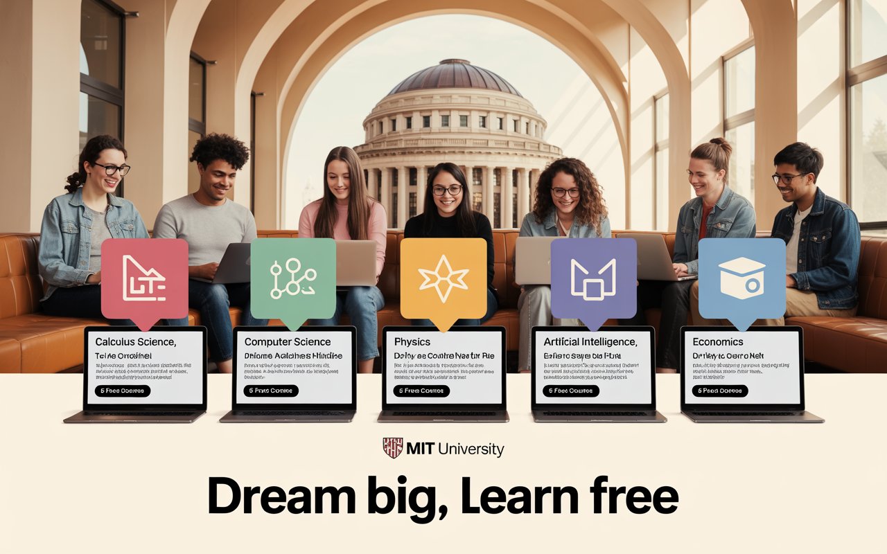 Dream Big, Learn Free: Top 5 FREE MIT Courses Everyone Should Try