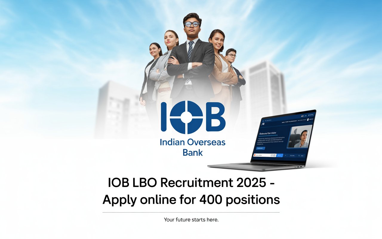 Indian Overseas Bank (IOB) LBO Recruitment 2025 – Apply Online for 400