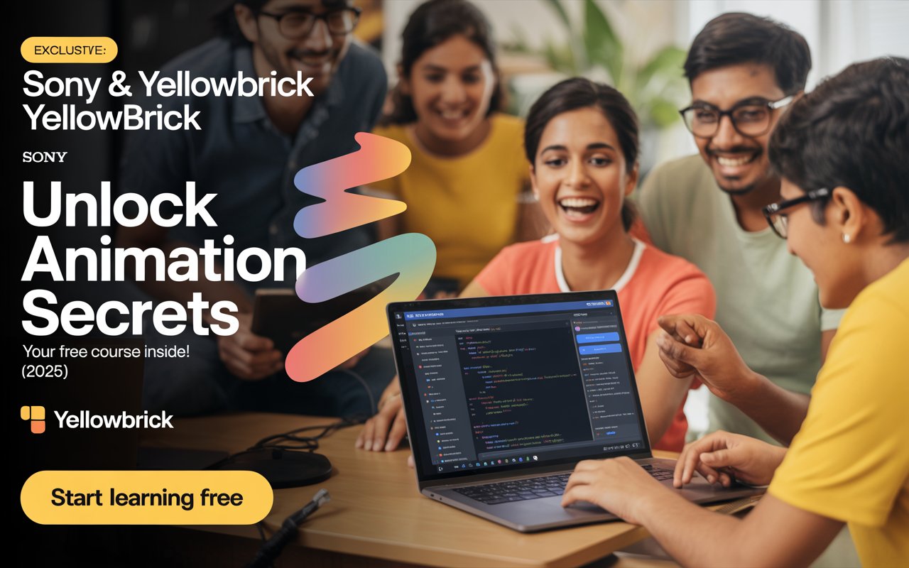 EXCLUSIVE: Sony & Yellowbrick UNLOCK Animation Secrets – Your FREE Course Inside! (2025)
