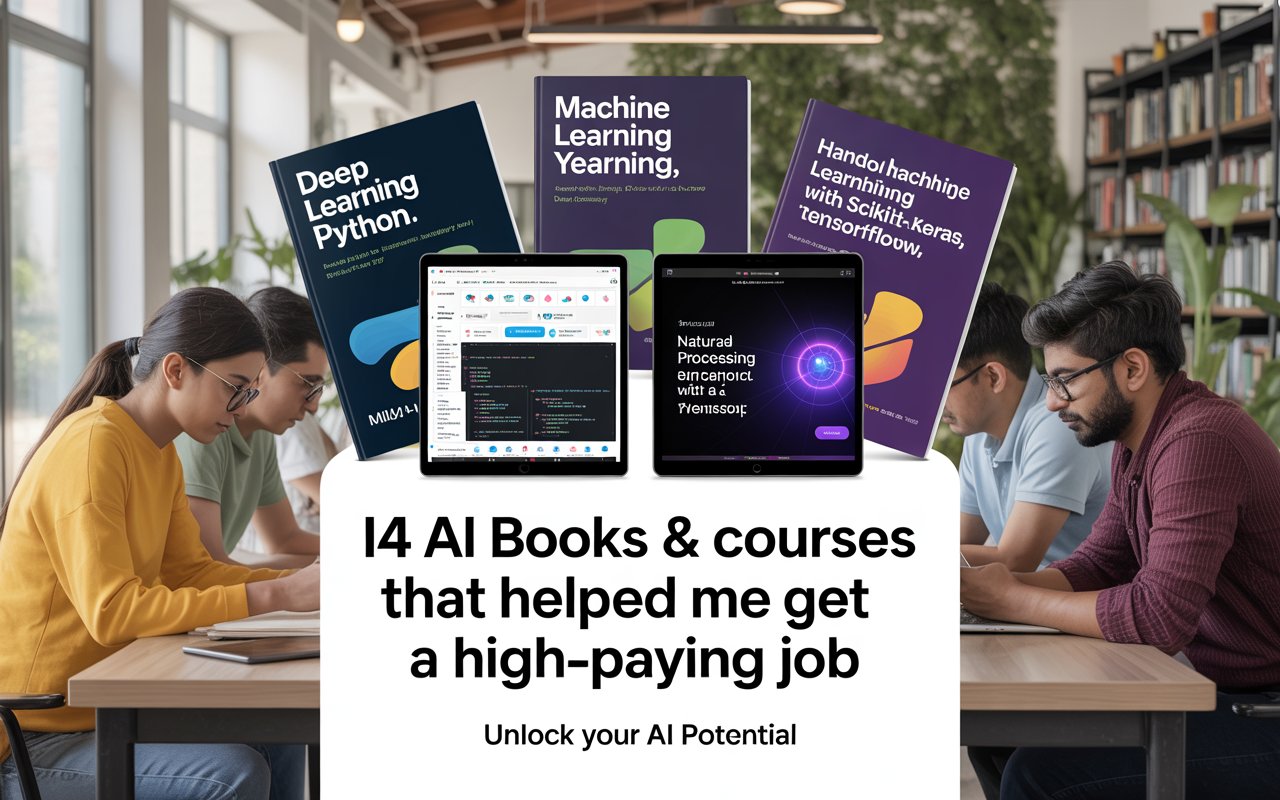4 AI Books & Courses That Helped Me Get a High-Paying Job