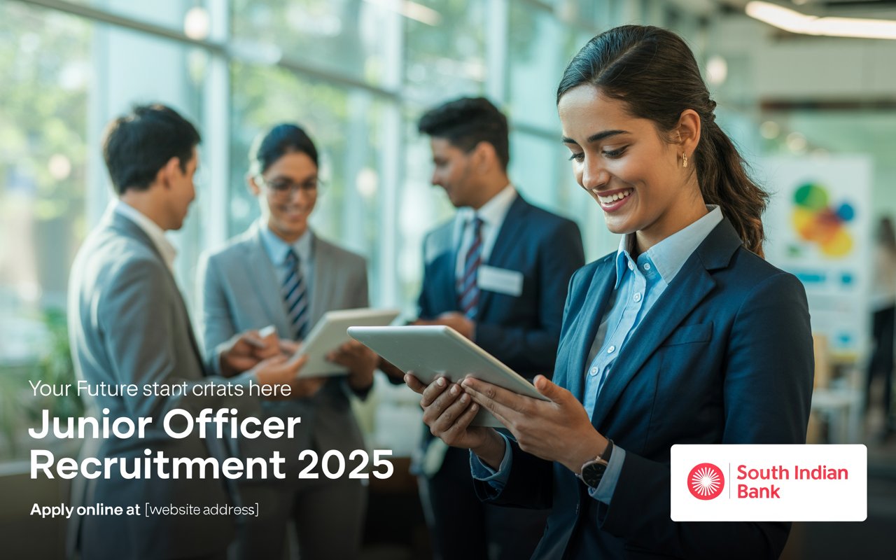 South Indian Bank Junior Officer Recruitment 2025 – Apply Online