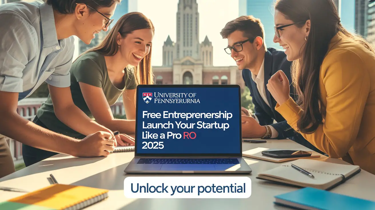 University of Pennsylvania FREE Entrepreneurship Course: Launch Your Startup Like a Pro 2025
