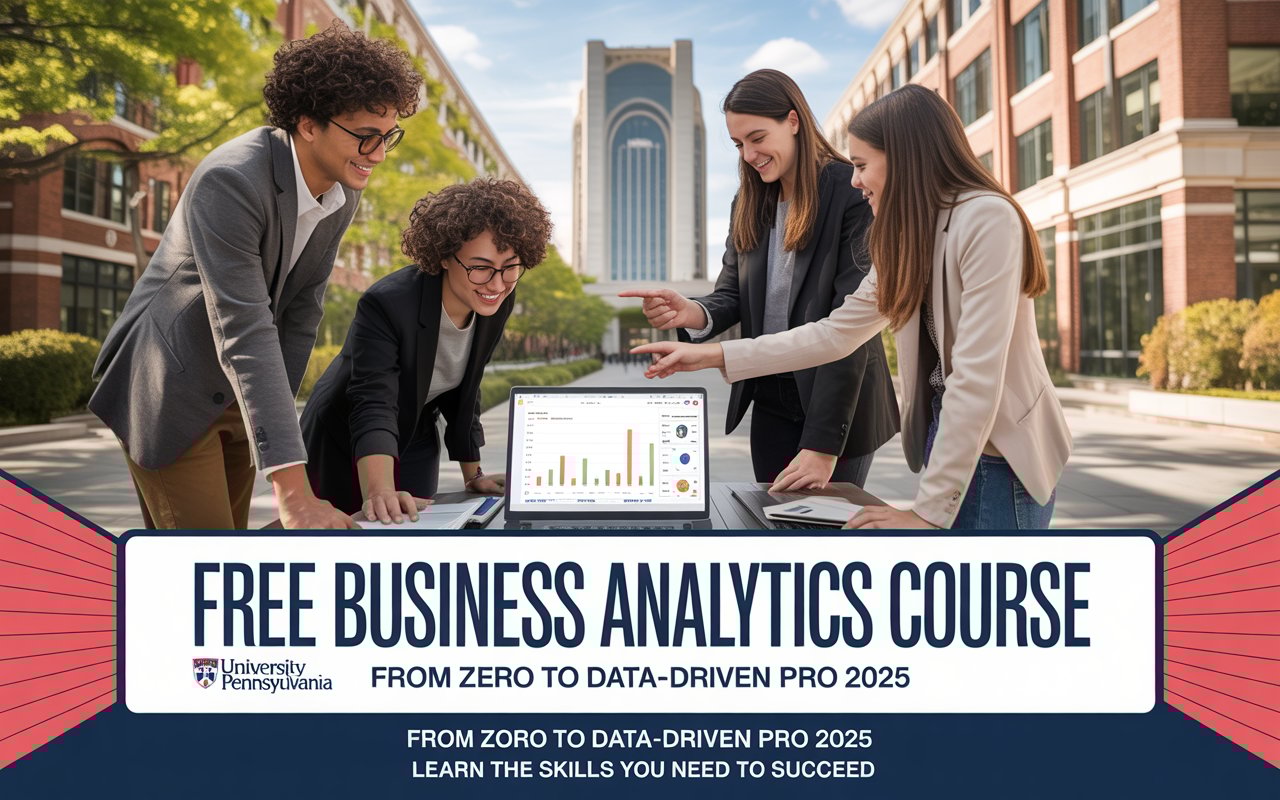 University of Pennsylvania FREE Business Analytics Course: From Zero to Data-Driven Pro 2025